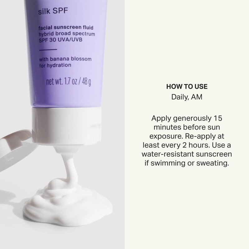Cocokind Silk SPF Sunscreen, Lightweight Sunscreen for UVA and UVB Protection, Broad Spectrum SPF 30, Sensitive Skin Friendly with Zinc Oxide, Non-Greasy, 1.7 oz
