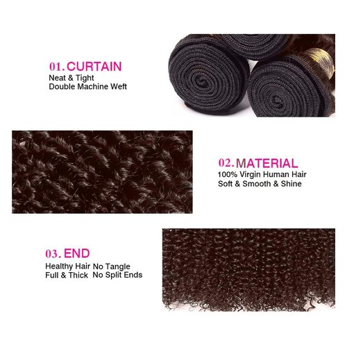 Giginger Brazilian Human Hair Bundles 18 20 22 Inch Chocolate Brown Jerry Curly Human Hair Bundles Jerry Curly Unprocessed Virgin Quick Weave Hair for Black Women