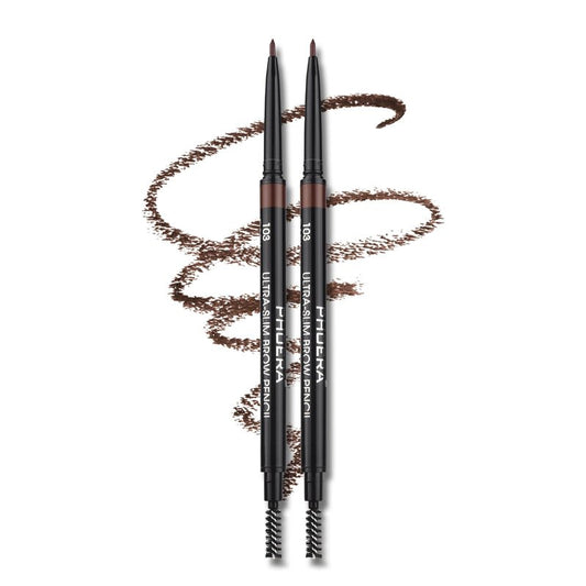 Anglicolor Phoera eyebrow pencil,Ultrafine Tip,Eyebrow Pencil Waterproof and long-lasting,eyebrow pen dual-sided,shapes, defines,With eyebrow brush (2PC103)