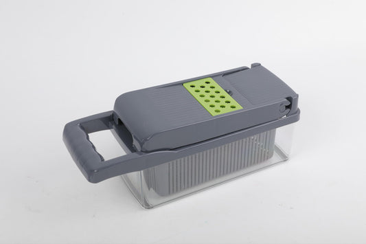 16-in-1 Multifunction Vegetable Cutter & Food Dicer with Container – BPA-Free Mandoline Slicer, Kitchen Chopper & Cleaning Tool.