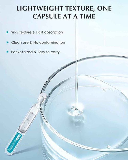 KOMFYMED Recombinant Collagen Restoration One-Day Serum – 4 Types of Collagen & Ectoin, Intensive Barrier Strengthening & Hydration, Single-Use Vials for All Skin Types (1.5ml / 0.05 fl.oz × 30)