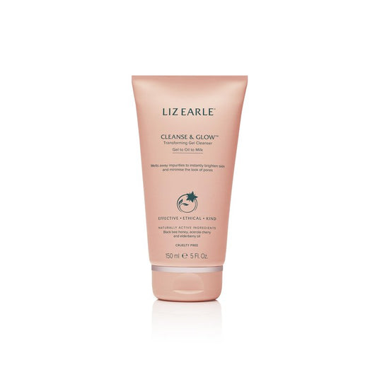Liz Earle Cleanse & Glow Transforming Gel Cleanser - Gentle Cleanser Face Wash & Makeup Remover - Helps Minimize the Appearance of Pores and Reveals Luminous, Glowing Skin (150ml)
