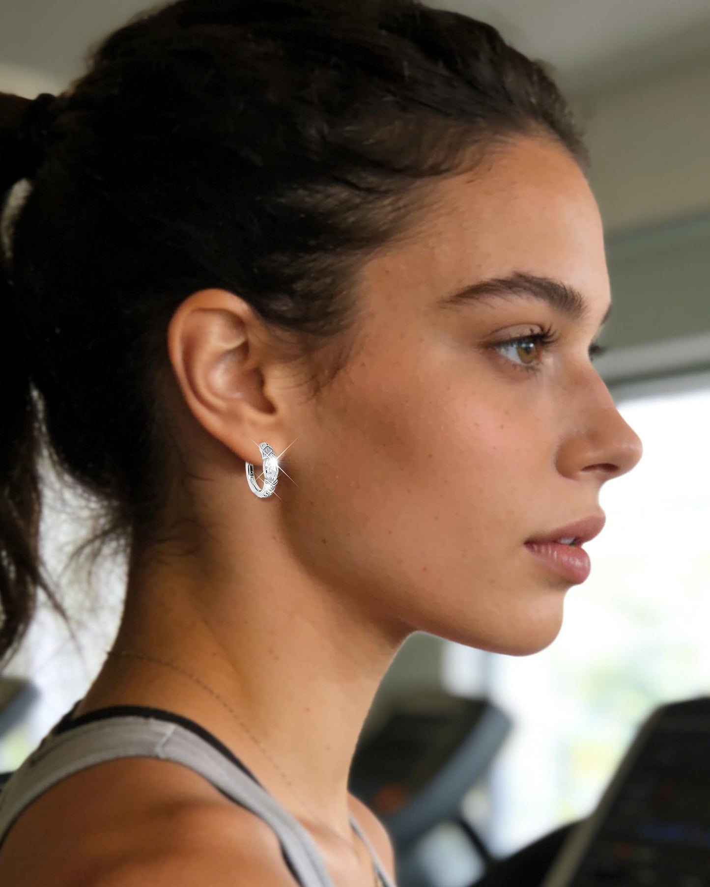 2 Pairs Lymphatic Earrings for Women Lymphvity Germanium Lymph Flow Drainage Earrings Acupuncture Therapy Hoop Crystal Dangle Ear-rings Rhinestone Jewelry Gifts
