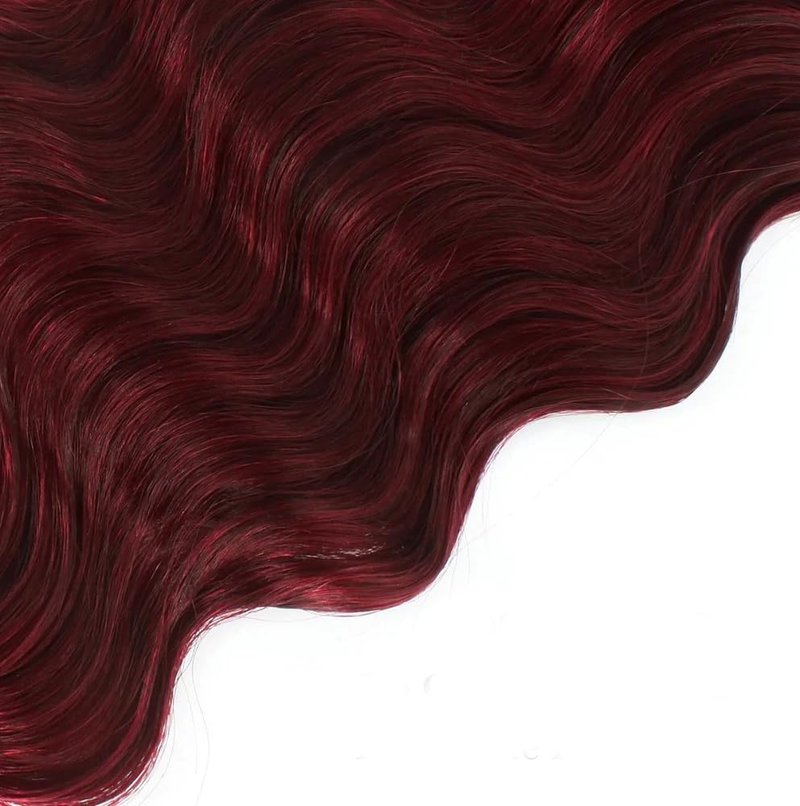 Burgundy Bundles Human Hair Ombre Deep Wave Human Hair Bundles 1B99J Red Bundle 12 14 16 Inch Burgundy Loose Deep Wave Bundle Unprocessed Brazilian Hair Extensions 300G
