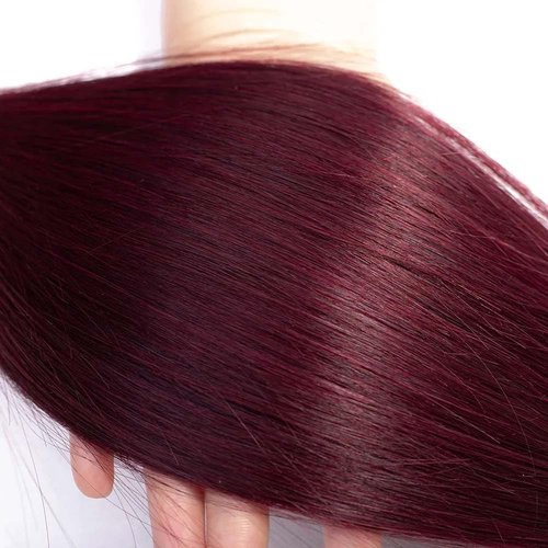 Giginger Brazilian Human Hair Bundles Burgundy 99J Straight Human Hair Bundles 20 22 24 inch Wine Red Unprocessed Virgin Quick Weave Hair for Black Women