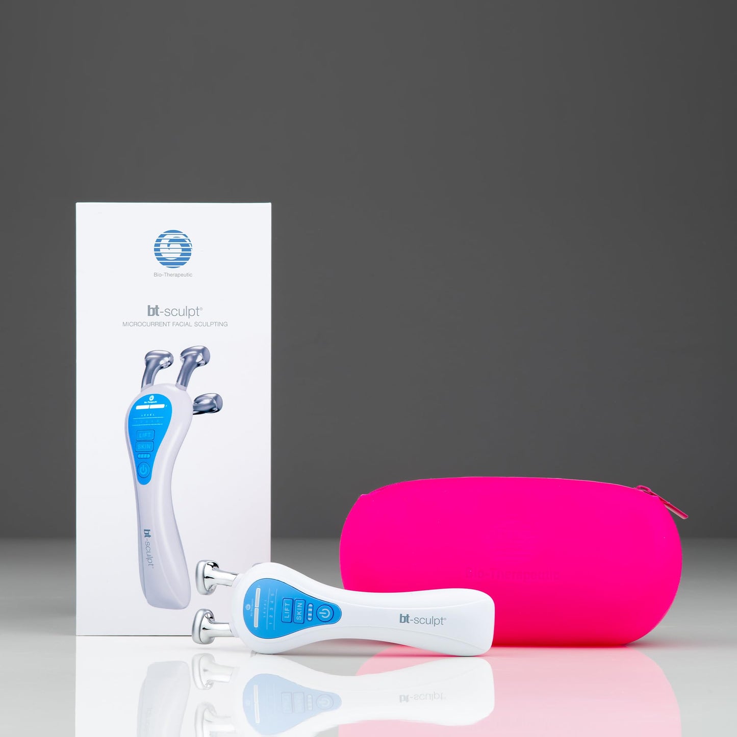 bt-Sculpt Microcurrent Facial Lifting, Sculpting, and Firming with Proprietary Kinesthetic Lifting for Home use. Includes Free complimentary Full Size Restyfluid