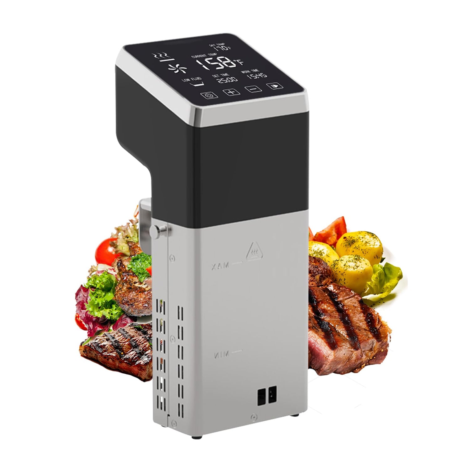 Commercial Sous Vide Precision Cooker 1400W | Fast-Heating Immersion Circulator | Thermal Sous Vide Machine with Accurate Temperature & Timer | IPX7 Waterproof | Quiet | For Restaurants & Home Kitchen