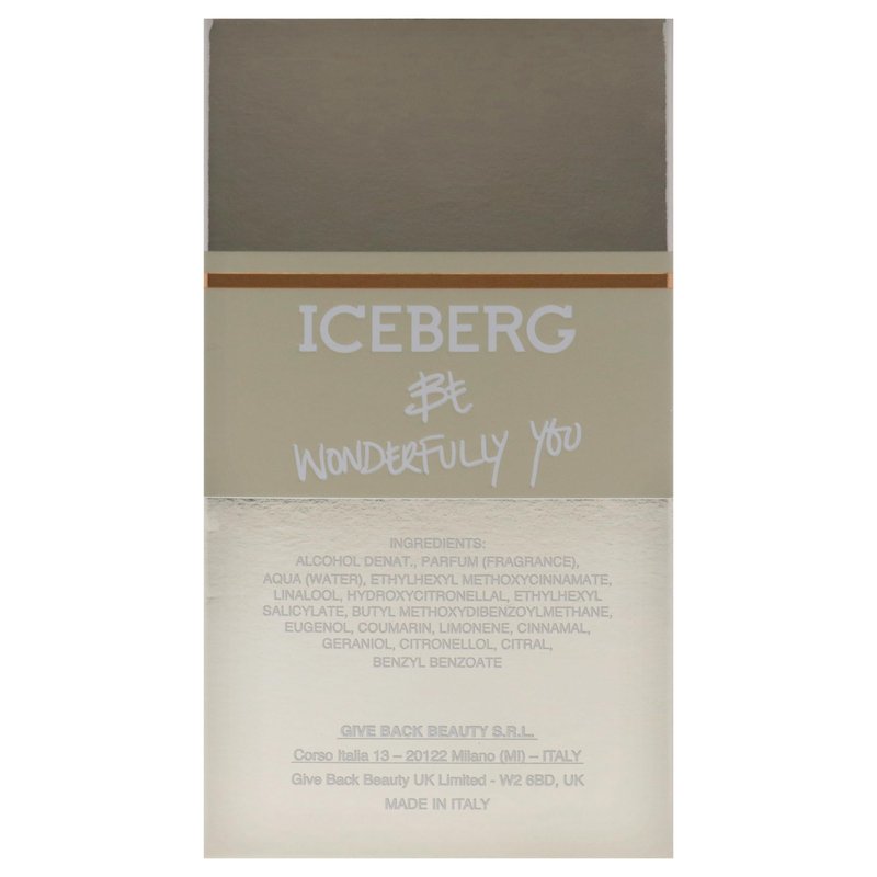Iceberg Be Wonderfully You for Women - 3.3 oz EDT Spray