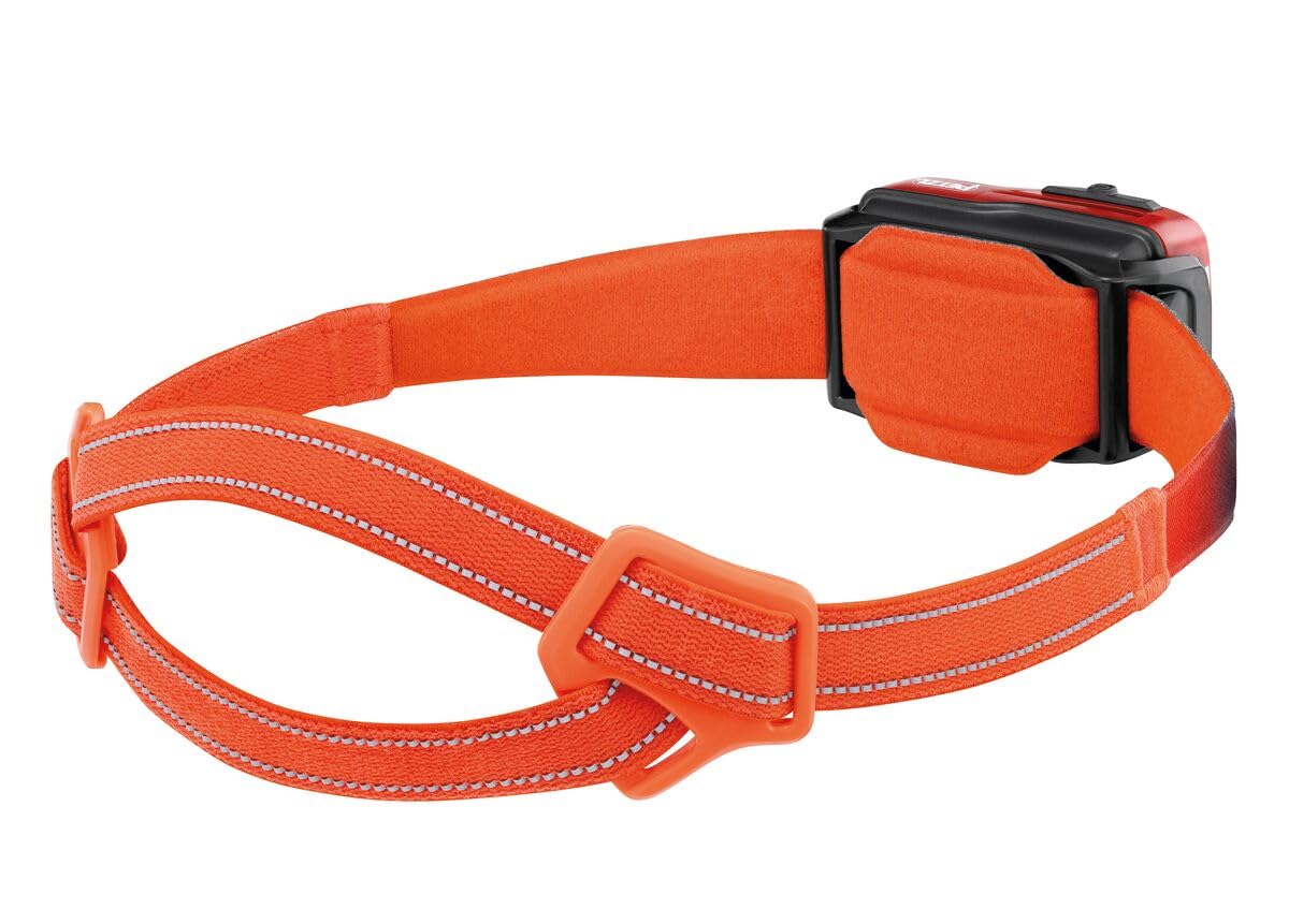 PETZL Swift RL Headlamp - Lightweight & Rechargeable 1100 Lumen Headlamp - Orange