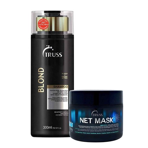 TRUSS Net Hair Mask - Intensive Repair Mask Bundle with Blond Shampoo