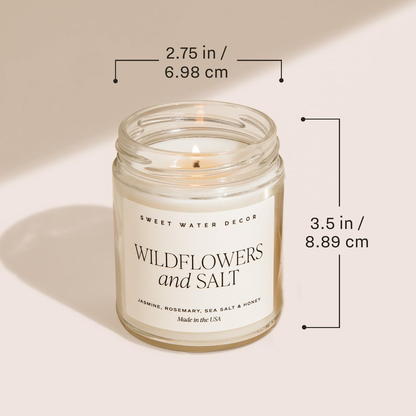 Sweet Water Decor Mango and Coconut Patterned Candle – Soy Candles with Pineapple, Mango, Orange, Peach – 40 Hour Burn – 9oz Clear Glass Jar – Ideal for Valentines Presents or Any Special Occasion