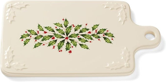 Lenox 890760 Holiday Porcelain Cheeseboard, Christmas Hosting