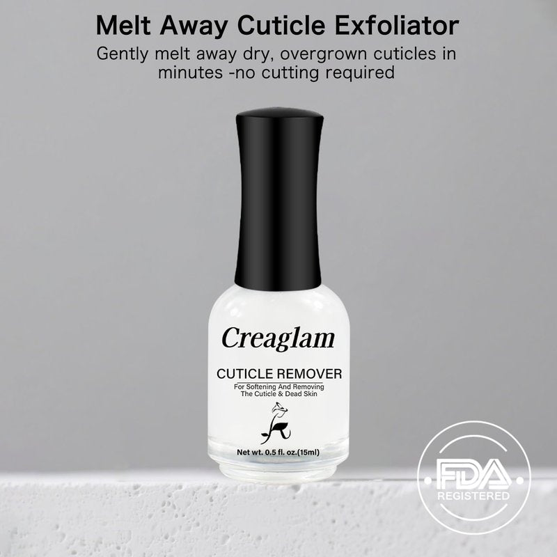 Cuticle Remover Liquid, Instant Cuticle Softener for Dry Damaged Nails - No Tool No Soaking Required, Moisturizing & Repair Formula, 0.5 Fl Oz