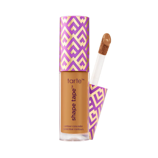 tarte shape tape concealer – Full-Coverage Creaseless Soft Matte Finish, Brightening Under-Eye & Face Makeup, 16hr Longwear, Vegan & Cruelty-Free, travel size, 48G tan-deep golden