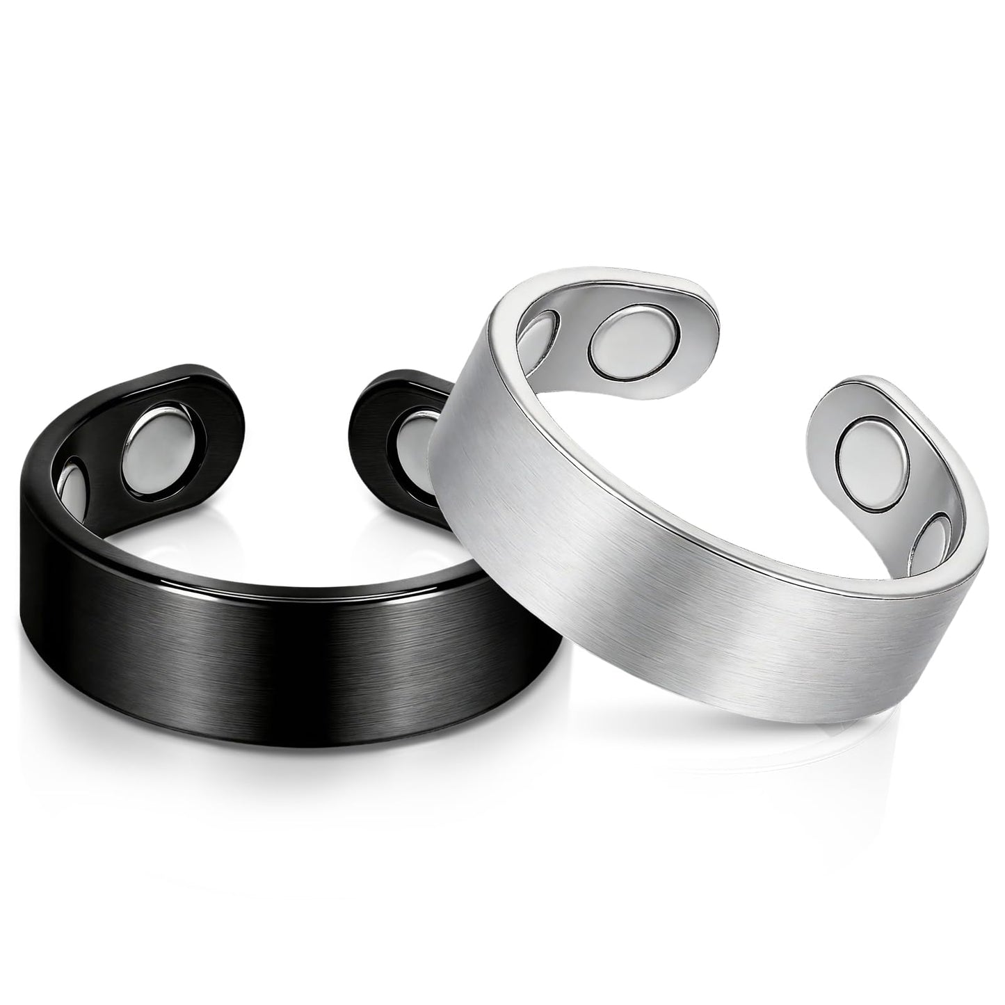 Auramag Copper Rings for Men, 99.99% Pure Copper Magnetic Rings for Women, Adjustable Jewelry with Gift Box, Valentine's Day Jewelry Gift
