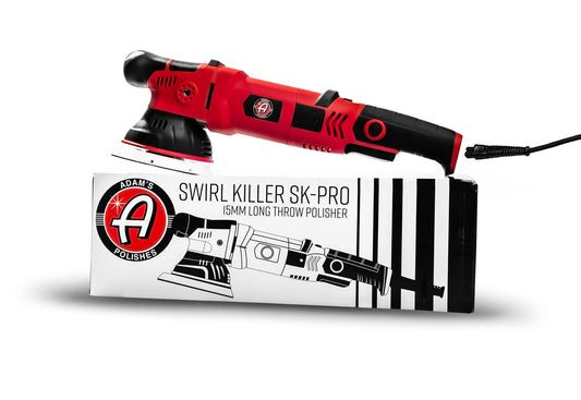 Adam's Polishes SK Pro 15mm Car Polisher - Professional Buffer Polisher For Car Detailing | Use W/Car Polish, Polishing Compound, or Car Scratch Remover | Car Wash Clay Bar Ceramic Coating