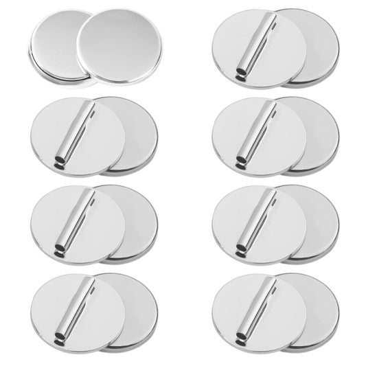 8 Pairs Mini Magnetic Pin Brooch Converters, Magnetic Clasps for Clothing Metal Pin Backs Almost Invisible for Hijab Scarf Shawls Thin Fabric