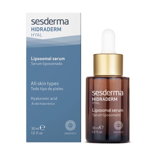 Sesderma HIDRADERM HYAL Serum, Ultra Hydrating Face Moisturizer with 3 Types of Hyaluronic Acid for Restored, Replenished Skin, 1.0 fl oz