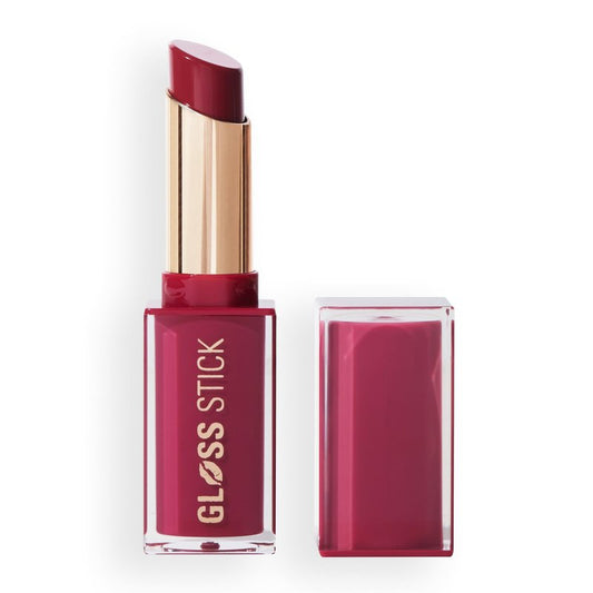 Revolution Beauty London, Pout Lip Gloss Stick, Pigmented High-Shine Formula with Hyaluronic Acid & Vitamin E, Vegan & Cruelty-Free, Sour Berry, 0.1 fl oz
