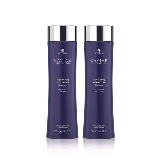 Alterna Haircare CAVIAR Anti Aging Replenishing Moisture Shampoo, 8.5 Fl Oz | Protects, Restores and Hydrates | Sulfate Free (2 Pack)