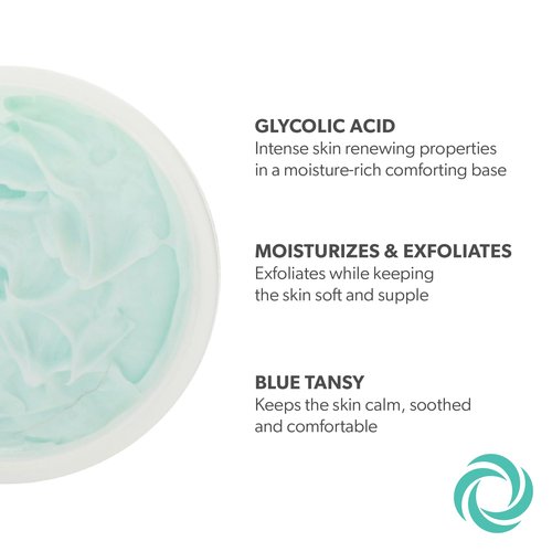 Serious Skincare Glycolic Acid Serum & Face Moisturizer Cream, Facial Renewal Skin Care Set, Exfoliating, Hydrating, Refine Texture, Lines, Pores, Discoloration, Skin Balancing Blue Tansy - Anti-Aging