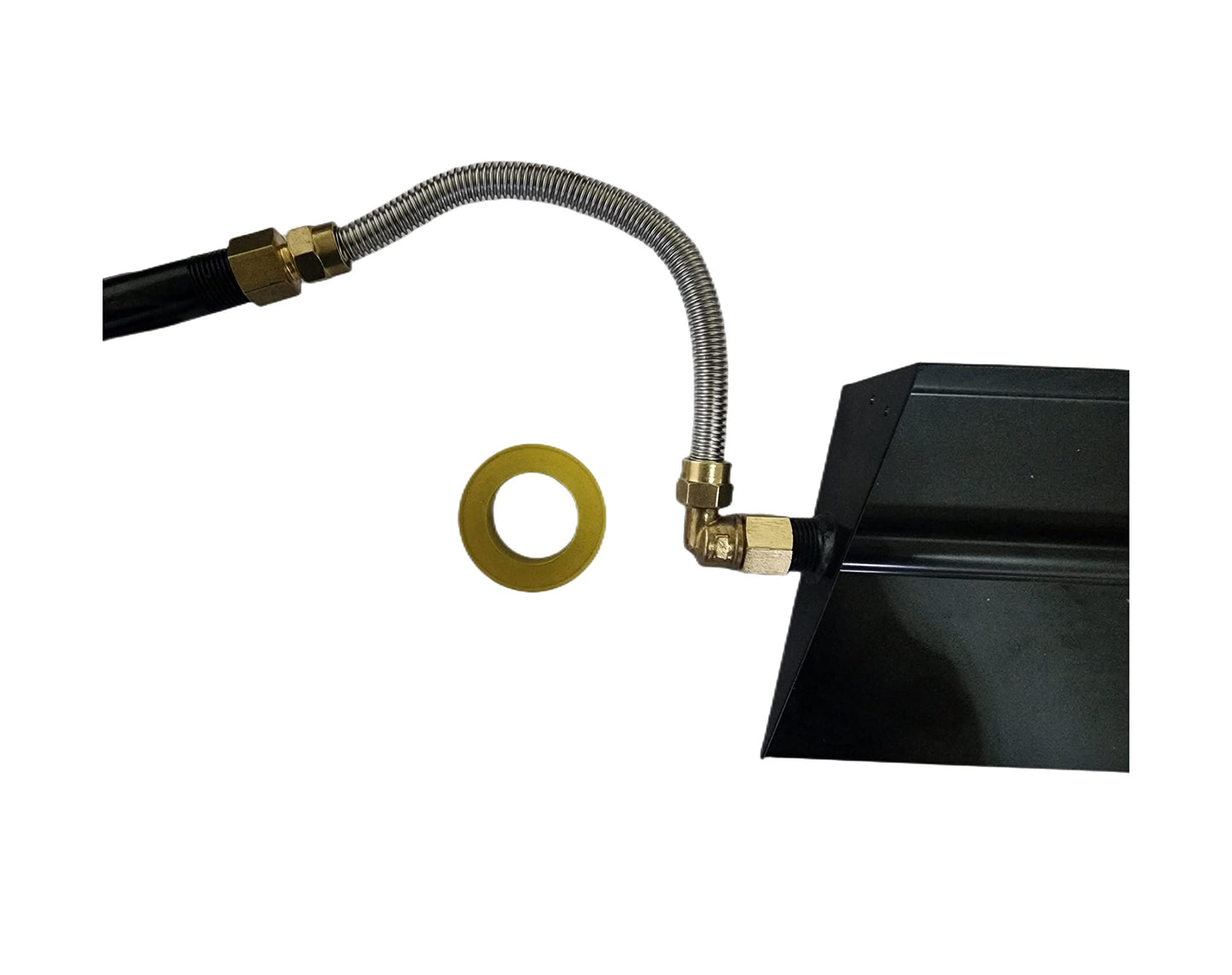 18"-30" Burner Pan for Gas Fireplace Gas Fireplace Burner Gas Logs Propane Burner (18 inch Two Pipe)