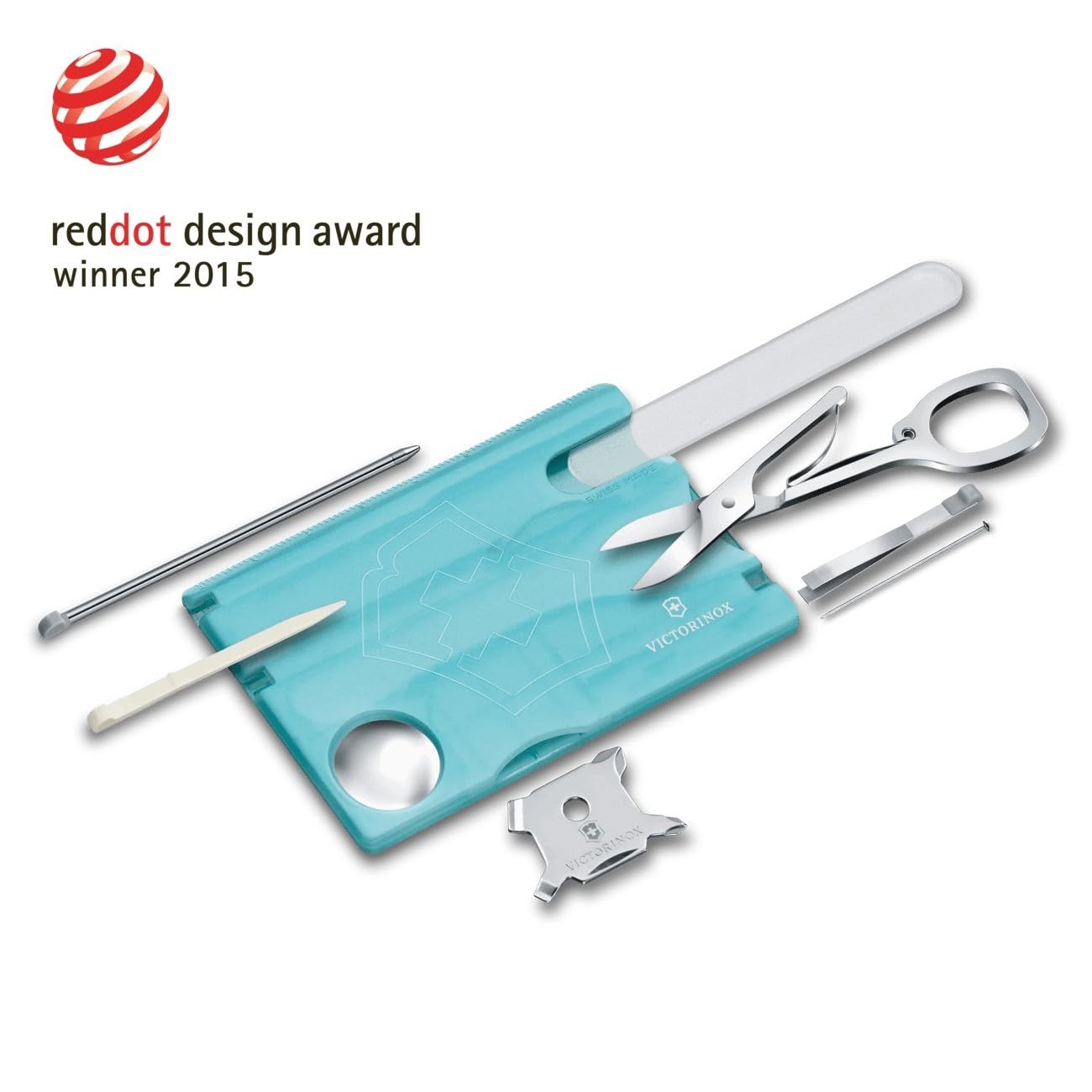 Victorinox VIC-0.7240.T21B1 SwissCard NailCare Aqua 81mm