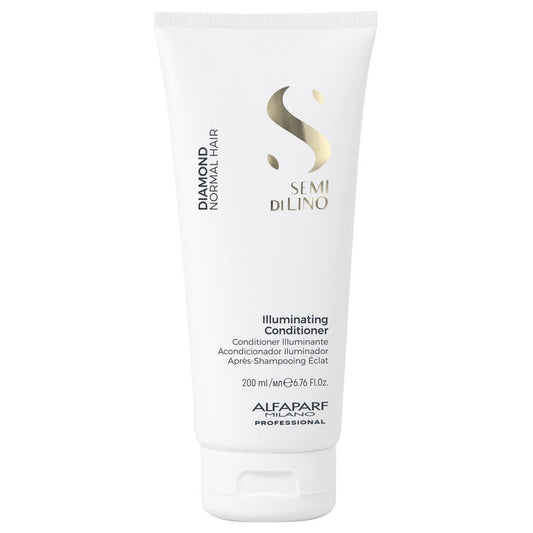 ALFAPARF MILANO Semi di Lino Diamond Illuminating Hair Conditioner - Adds Brilliant Shine - Safe on Color Treated Hair - For All Hair Types (8.45 fl oz)