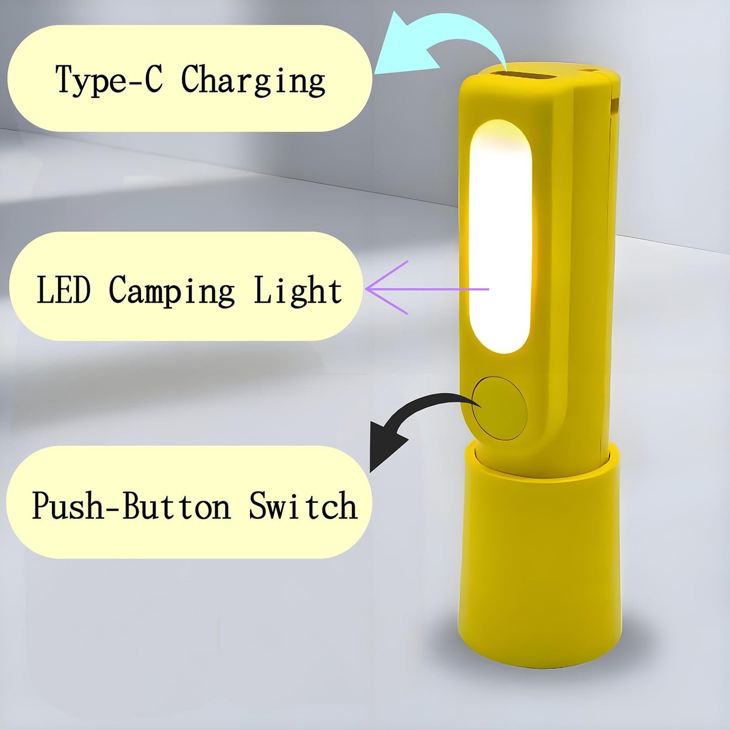 Darlur 20 Pack Mini Small LED Flashlights，USB C Rechargeable FlashLights，Camping Lantern Combo Flashlight，Ultralight Zoomable Flashlights for Home, Emergency, Camping ，Dog Walking，Bulk for Gifts