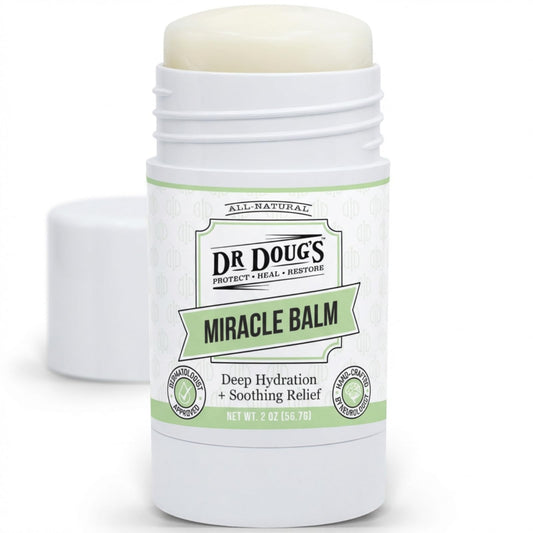 Dr. Doug's Original Miracle Balm – | Organic, Handmade Balm for Dry, Itchy Skin | Cruelty-Free &