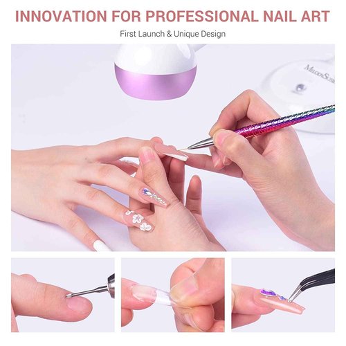MelodySusie Professional Nail Drill 30000RPM with 2 in 1 Nail Art Lamp, Professional UV LED Light for Gel Nails