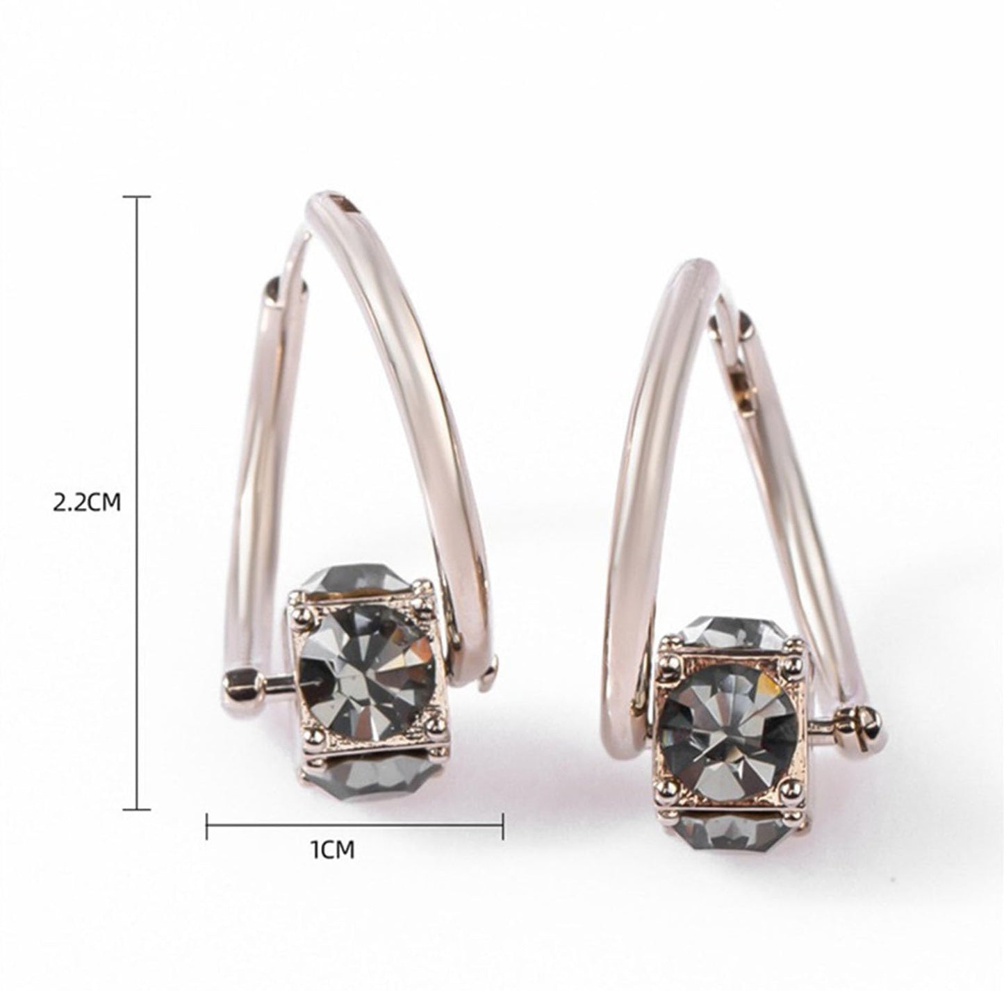Lymphvity Earrings for Women Lymphvity Germanium Earrings Histone Lymphvity Acupuncture Earrings Atheniz Lymphatic Earrings Lymphatic Drainage Earrings Dainty CZ Zircon Lymphatic Drainage Earrings (Grey)