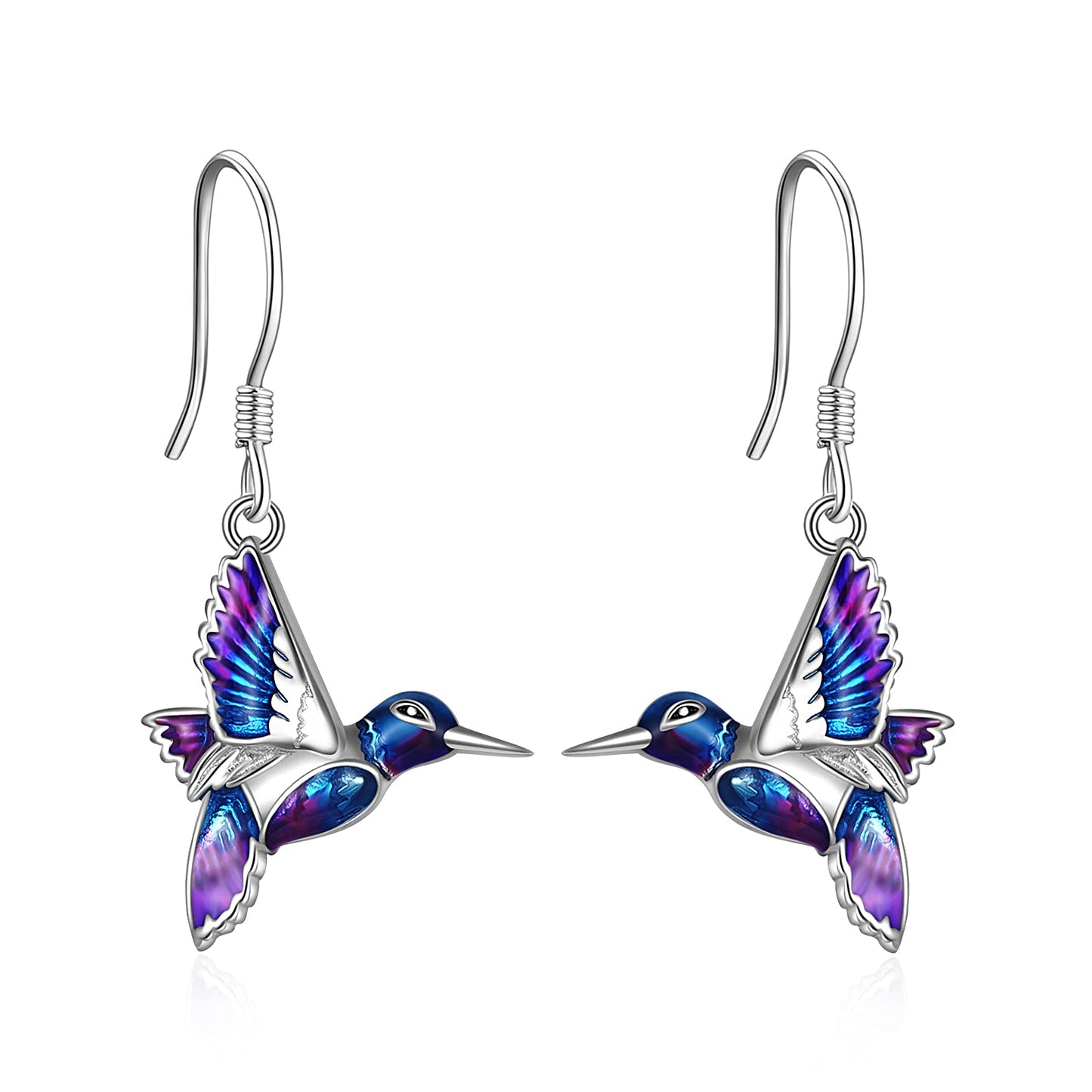 YFN Hummingbird Earrings Bird Dangle Earrings 925 Sterling Silver Jewelry Hummingbird Gifts for Women