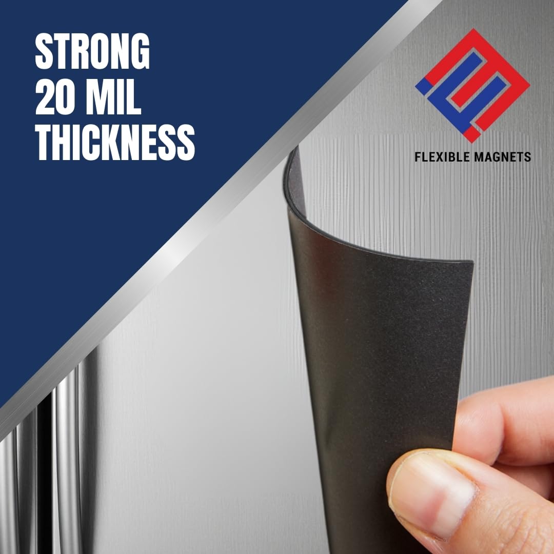 Magnet Valley 25 Magnetic Sheets of 8" x 10" Adhesive 20 mil Magnet