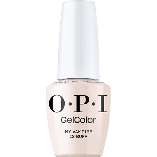 OPI GelColor My Vampire is Buff | Opaque Soft Warm Beige Crème LED Cure Gel Nail Polish | Salon-Quality Shine, Long-Lasting Wear | Vegan & HEMA Free | 0.5 Fl Oz