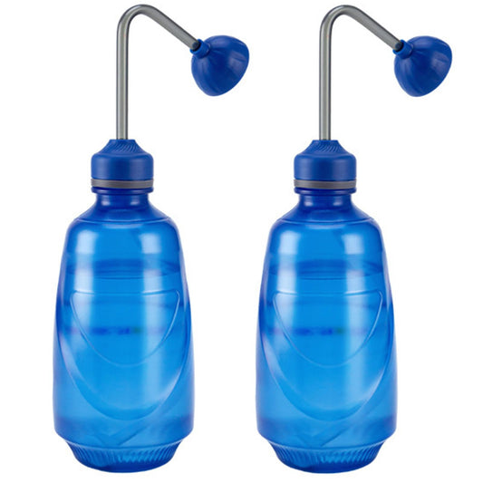 2 Pack Watering Can for Seedlings, Small Watering Can for House Plant Garden Flower 15oz/450ml (Blue)
