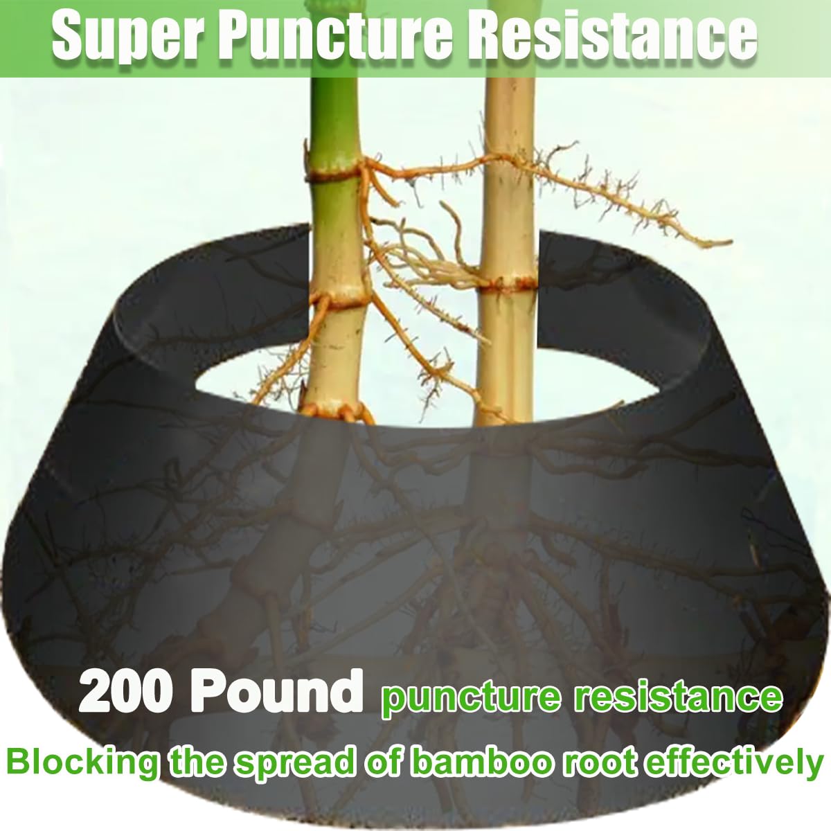 Tree Root Barrier Bamboo Barrier, Tree Root Protector Bamboo Shield Plant Grass Weed Substrate Controller, Heavy Duty Control System for Sidewalks Roads Driveways, Landscape Edging Block 19.7FT*21.6IN