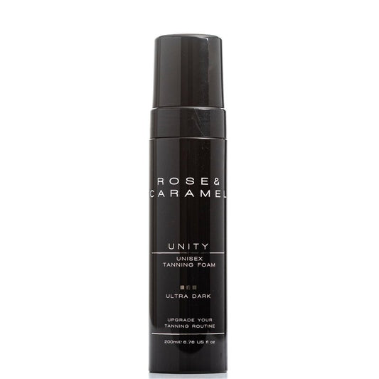 Rose & Caramel Unity Unisex Bronze Self Tanner Mousse Ultra Dark 6.76 Fl Oz (200ml) Vegan Cruelty Free