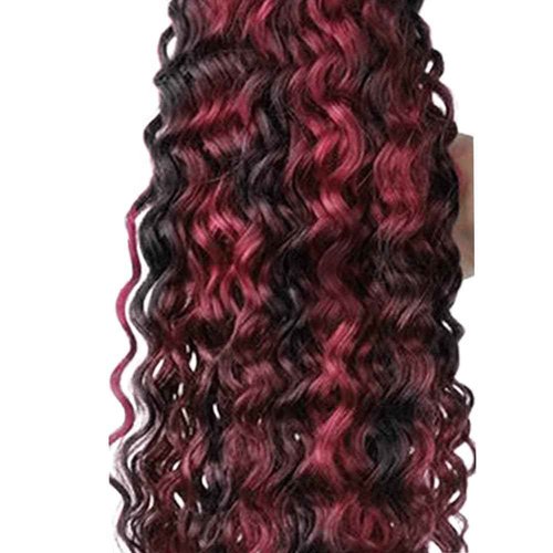 Habiliana Bundles Human Hair 20 22 24 Inch Jerry Curly Wave Burgundy P1B/99J Human Hair Bundles 11A Unprocessed Brazilian Virgin Quick Weave Hair Extensions for Black Women