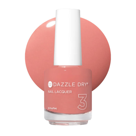 Dazzle Dry Nail Lacquer (Step 3) - Dream Come True - A terracotta mauve. Full coverage cream. (0.5 fl oz)