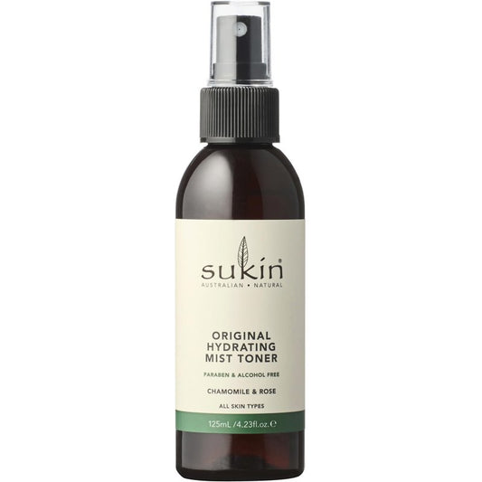 Sukin Original Hydrating Toner, Face Mist – Refreshing Chamomile & Rose Water Spray for Face, Beauty & Personal Care Essentials, 4.23 Oz