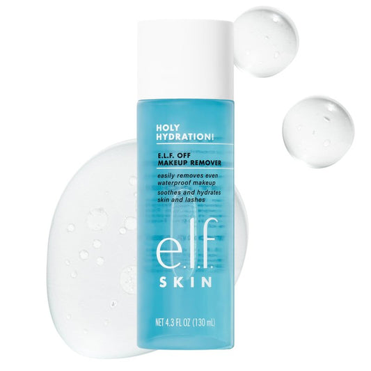 e.l.f. SKIN Holy Hydration Off Makeup Remover, Liquid Makeup Remover For Eye, Lip & Face Makeup, Gentle Formula, Vegan & Cruelty-free