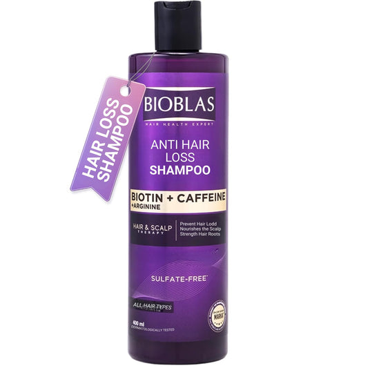 Sulfate-Free Shampoo Containing Biotin, Caffeine, Arginine, Clinically Tested, Effective Against Hair Loss, Intensive Hair Care Shampoo for All Hair Types, Men and Women