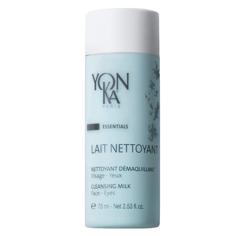 Yon-Ka Lait Nettoyant | Gentle Milk Cleanser & Makeup Remover with Plant-Based Ingredients | Moisturizes and Balances Skin pH | All Skin Types and Paraben Free | Travel Size 2.53 fl oz