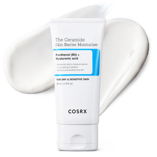 COSRX Ceramide Skin Barrier Moisturizer for Face with 7 Ceramides, Hyaluronic Acid & Panthenol, Barrier Repair Face Cream for Dry & Sensitive Skin, 2.7 oz, Korean Face Moisturizer, Korean Skin Care