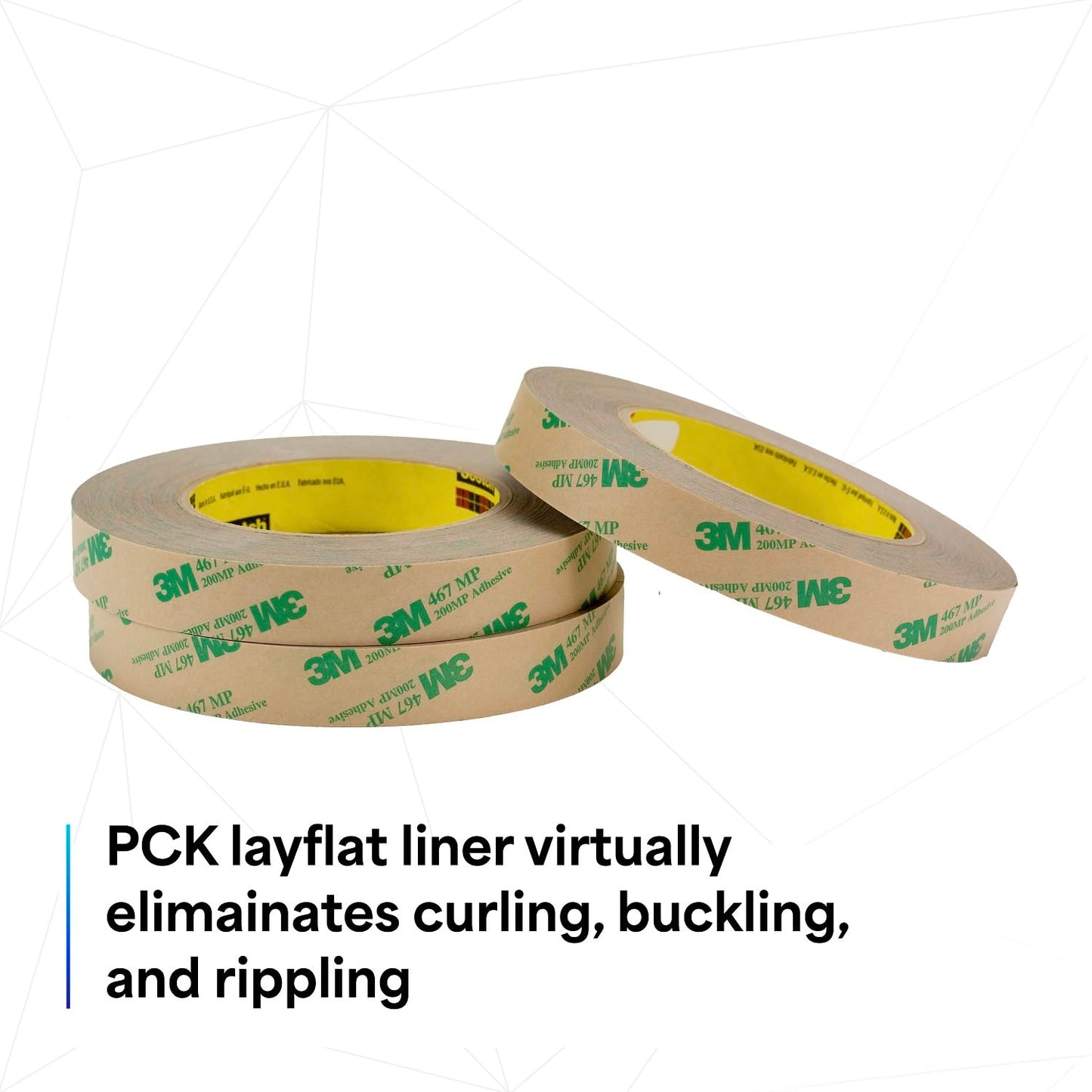3M 468MP Adhesive Transfer Tape, 4" width x 5yd length (1 roll)
