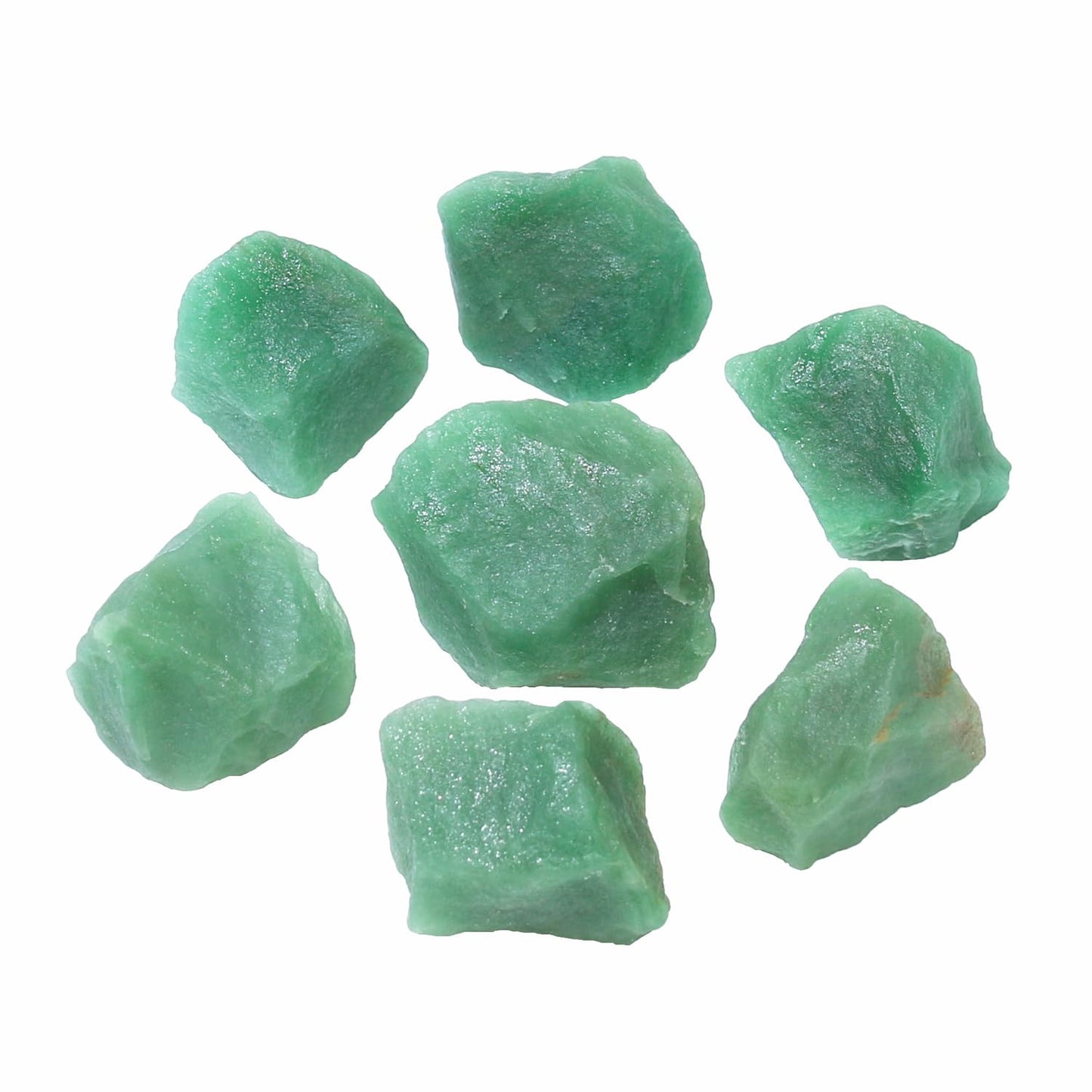 Nvzi Raw Green Aventurine Crystals Bulk, Real Gemstones and Crystals, Rocks and Minerals, Healing Crystals, Quartz Crystals and Healing Stones, Cuarzos Originales De Energia Y Piedras(1LB)