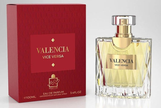 Milestone Valencia Vice Versa Pour Femme - Eau de Parfum Vaporisateur Spray - Long Lasting EDP | 100 ml