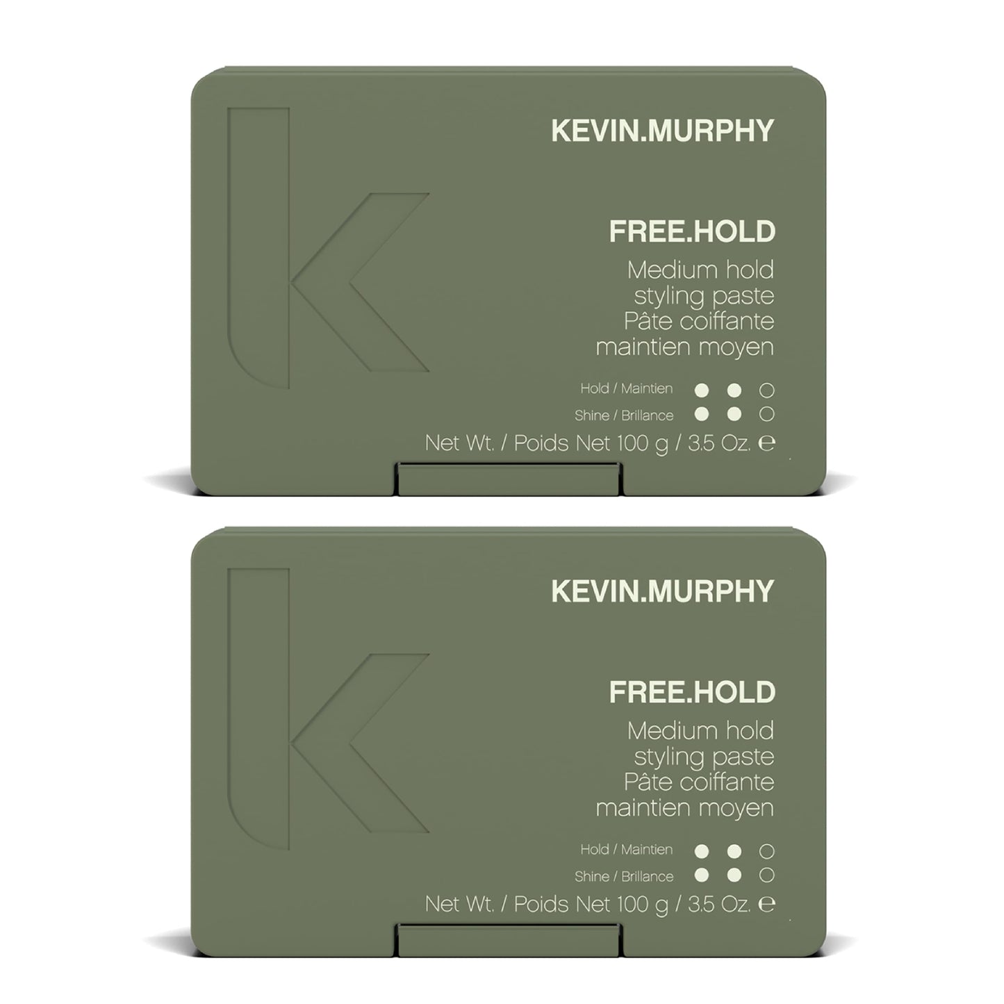 KEVIN.MURPHY FREE.HOLD - Hair Styling Paste - For All Types - Medium Hold - Breakage Prevention - Styling Product - Paraben Free Hair Caree - 100 g / 3.5 oz (Pack of 2)