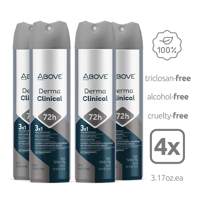 72-Hour Antiperspirant Deodorant Spray for Women - Derma Clinical | 3.17 oz, Long-Lasting Protection